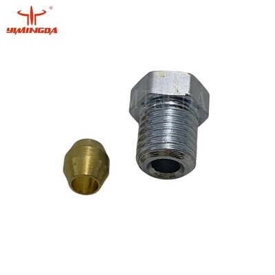 Macchine per taglio tessile, parte n. 060866 Vattone di connessione del tubo di olio per bullmer Procut Xl7501