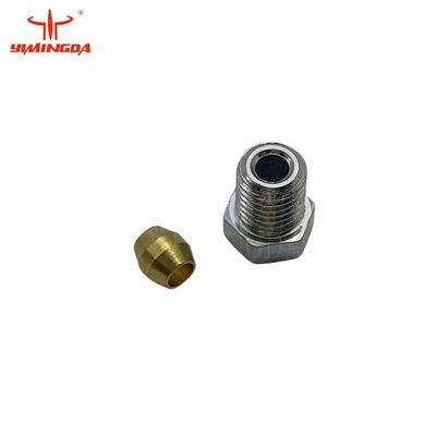 Macchine per taglio tessile, parte n. 060866 Vattone di connessione del tubo di olio per bullmer Procut Xl7501